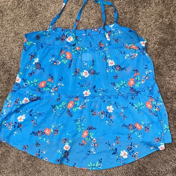 Hollister Blue Floral Tank Top - Picture 6 of 6